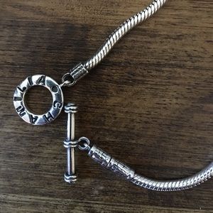 Chamilia toggle sterling silver bracelet.